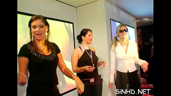 Charming babes are sharing passionate kisses and juicy  