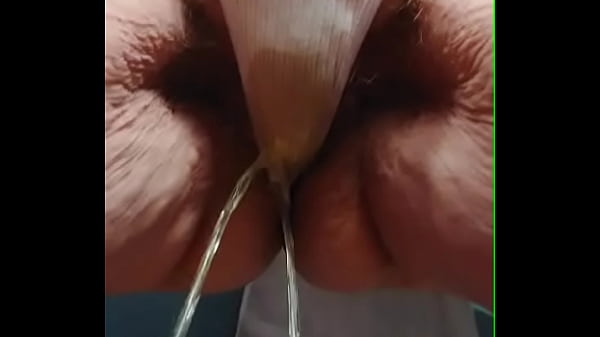 Granny peeing in pantie  