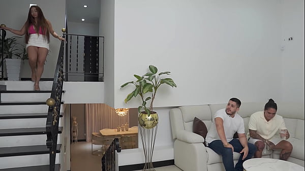 Horny LATINA rides the big cock of her boyfriends best friend with a wet pussy