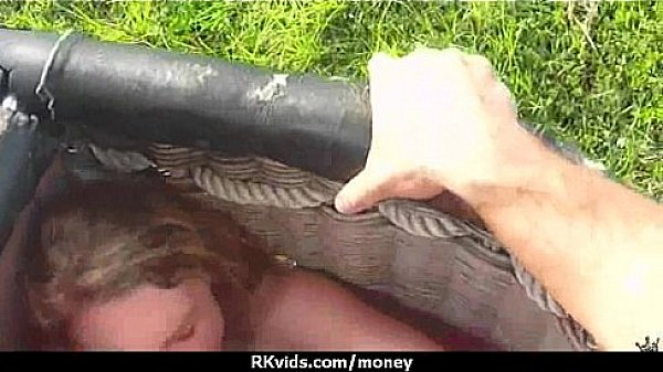 Cute Teen Sucked and fucked for cash 6