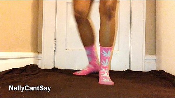 Fat Ass Twerking In Lace Panties And Pink Socks