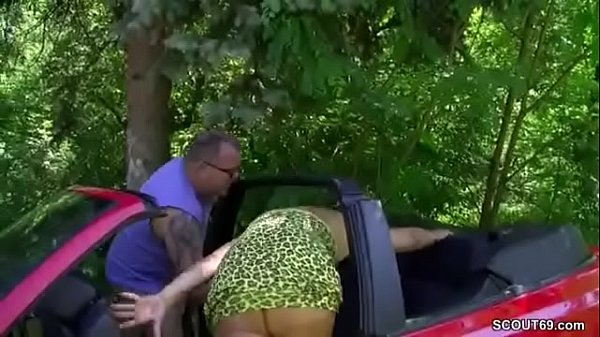 German MILF Seduce to Fuck Outdoor by Stranger