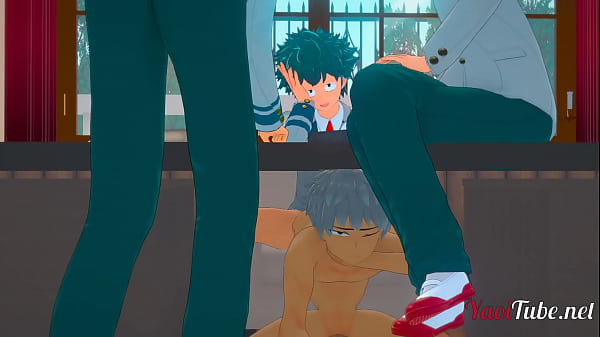 My Hero Academia Yaoi - Deku fucks Bakugou under the table 
