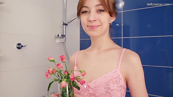 Virgin shaved pussy being rubbed  