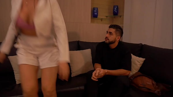 BUSTY MILF-The real estate agent gives me a warm welcome to my new home.  