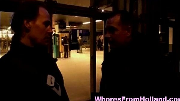 Amateur in Dutch red light district to find hooker for sex