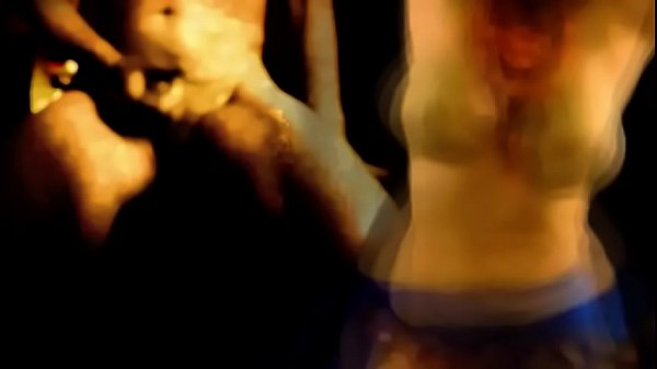 Naked horny guy watches gorgeous topless dancer and jacks off like crazy