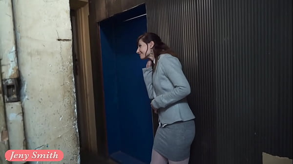 Bebe looses her clothes and sneaks naked in the underground corridors.  