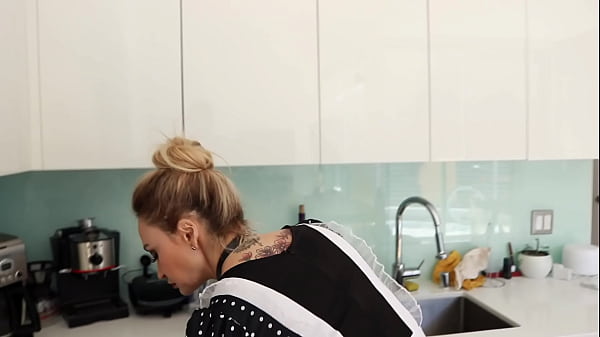 Role play video where  cougar mature milf dressed up as cleaning lady get her ass filled with cum  anal  Claudia Valentine  x Tommy WOOD