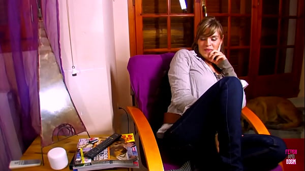 A blonde maid engages in anal intercourse and receives fisting in the presence of her employer