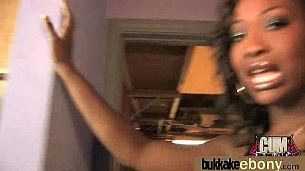 Dirty Ebony Whore Banged And Covered In Cum - Interracial 9