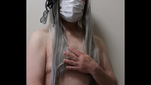 ロングヘア―の女装  