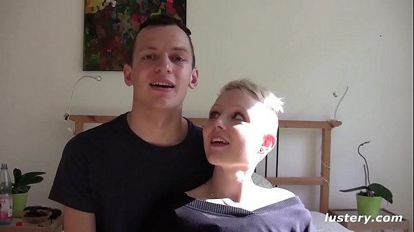 Short Haired Blonde Give Her Man a hard fucking