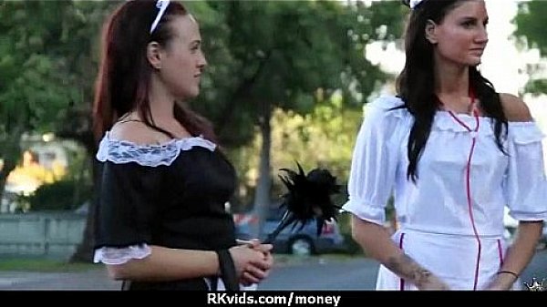 Tight teen fucks a man in front of the camera for cash 11