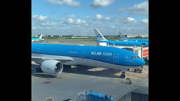 I grope myself in the cockpit of an airplane