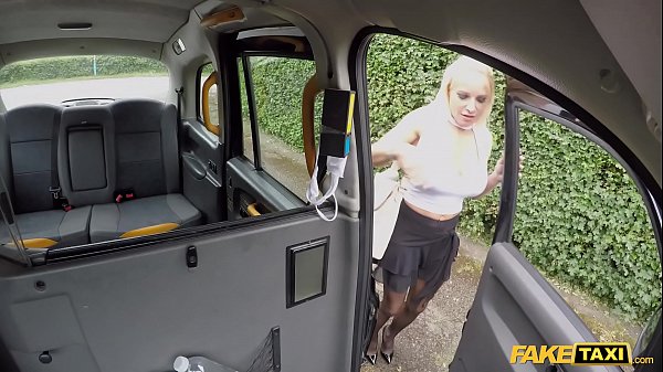 Fake Taxi Blonde British wife having sex in a taxi in knickers 