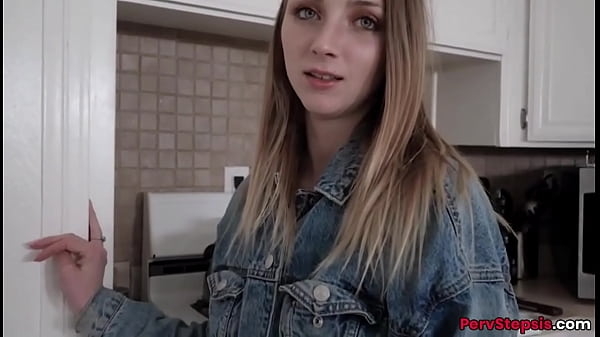 Nice ass and nice tits brunette stepsister gets fucked doggystyle after blowjob by stepbro  