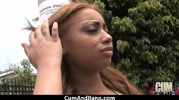 Hot ebony Services White Men Group 5  