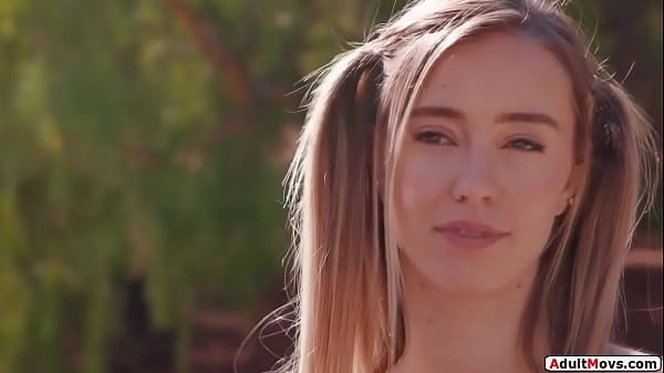 AdultMovs.com - Teen babysitter drops all her clothes and stands naked ifo the closed door.The small tits babe will not leave until shes pussy licked and fucked  