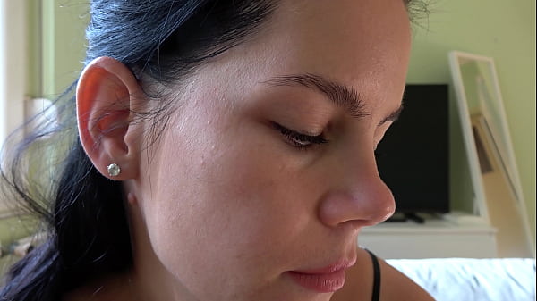 Beautiful giantess Anna plays with a tiny man