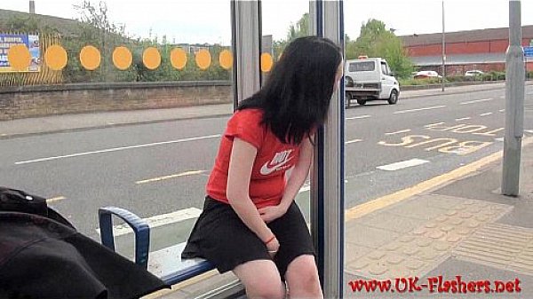 Amateur babe Fae Corbins naughty outdoor masturbation and public flashing of dar 