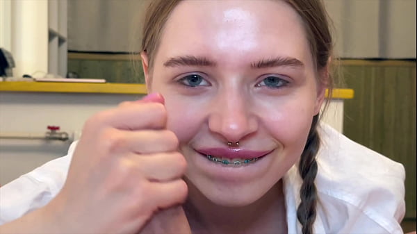 Sexy stupid bitch was fucked between studies