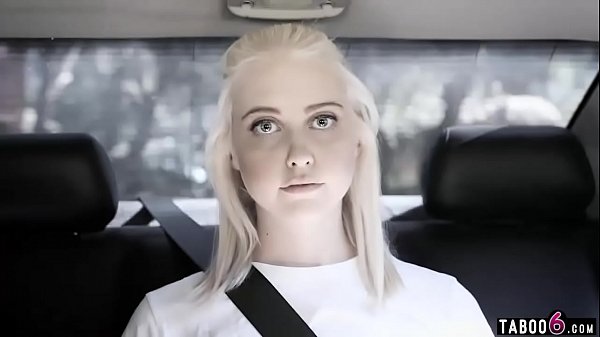 Blind 18 years old teen deceived by the black gardener