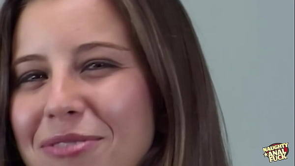 Stunning anal intercourse between a slim brunette and a thin man