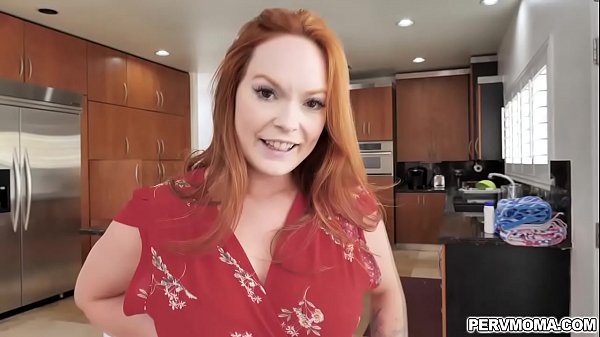 Big tits redhead grbas her stepsons huge man meat