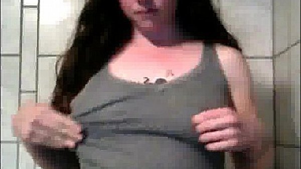 Amateur Brunette Dildoing Her Hairy Pussy In Bathroom