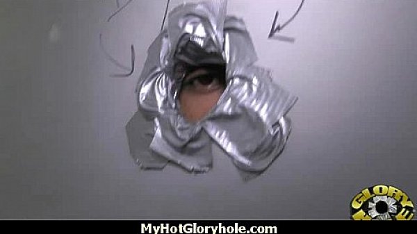Gloryhole cock licking and sucking interracial 19