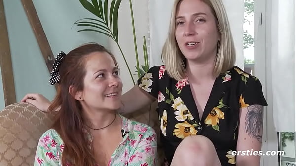 Ersties: Cute Babes Ride a Double Dong Together  