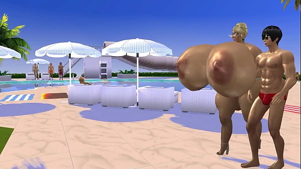 HOT HOOTERS 3 - He fucks the huge-titted hotel owner! - Sims 4 Machinina - Jaykun7 - Jay7 - animation