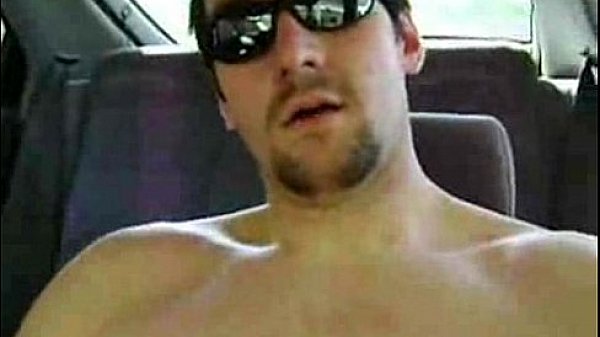 Huge cumshot on the car