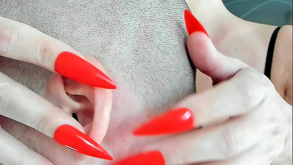 Asmr stepmom milf long nails massage fetish