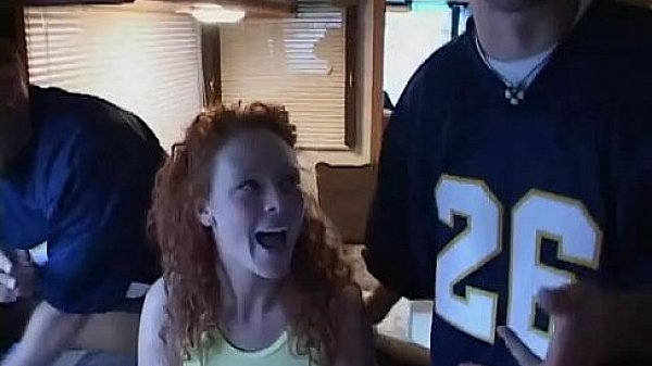 redhead in extreme bangvan anal DP 