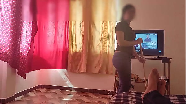 My Sexy Maid Fucks and Shakes her nice ass with me in exchange for money-I take advantage of her need to be able to fuck with her while her husband waits for her at home  