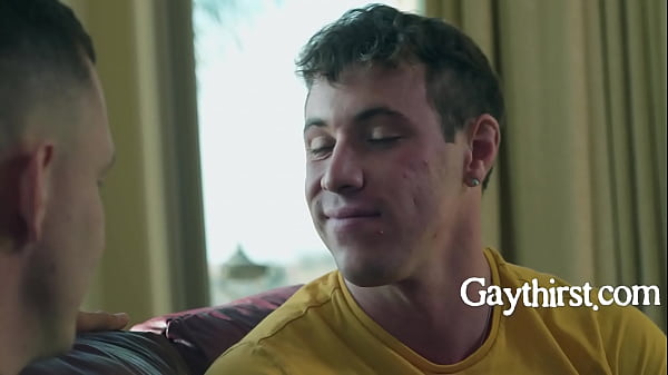 Big Muscle Twunk Feeds His Crush Cum Filled Donuts To Get His Attention  