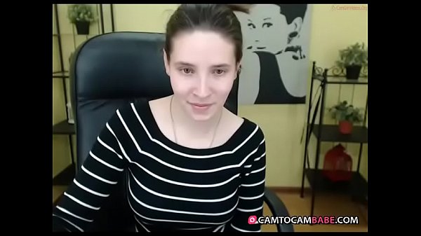 Young girl while chatting on cam