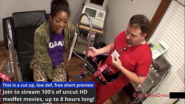 Step Into Ebony Beauty Lotus Lain's Body While Undergoing Yearly Gyno Examination At Doctor Tampa's Gloves Hands On GirlsGoneGyno