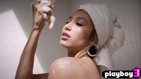 Sweet babe Dominique Lobito exposed her perfect ass and posed naked for the Playboy and she liked it 