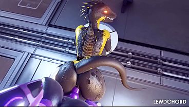 Futa Synth Fucking Furry Lizard  