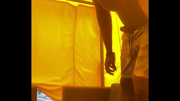 Flashing big cock outside