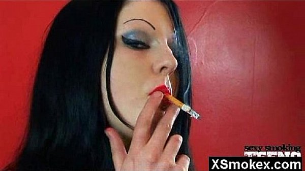 Amazing Smoking Fetish Gal Naked Hot  