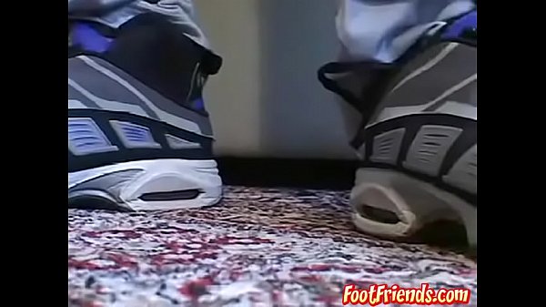 Horny feet lover tugging and playing