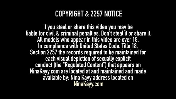 Round Rump Nina Kayy & Richelle Ryan stuff their plump pussies cumming as they tongue! 