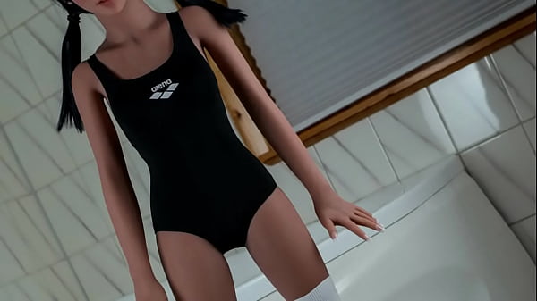 Anal Creampie this Skinny Sexdoll has Perky Small Tits for Cumshots