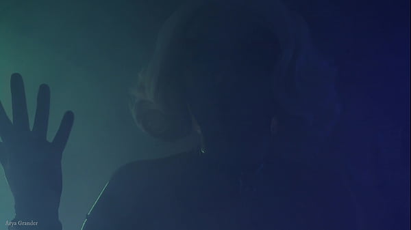 sexy blonde teasing with tight medical gloves