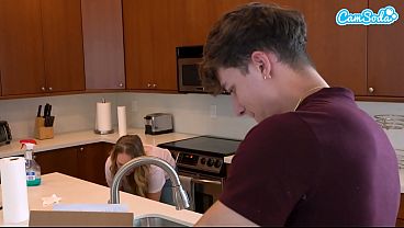 sexy horny teen gets fucked by stepbrother