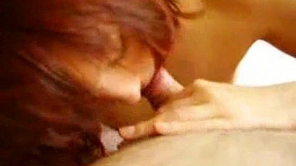 Asian gal sucking a small dick